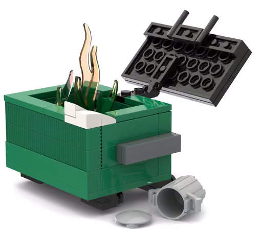 Gemini 3.8 Flash's build: Burning green dumpster