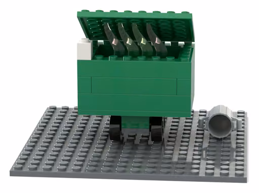 Muse Spark 1.3's build: Burning green dumpster